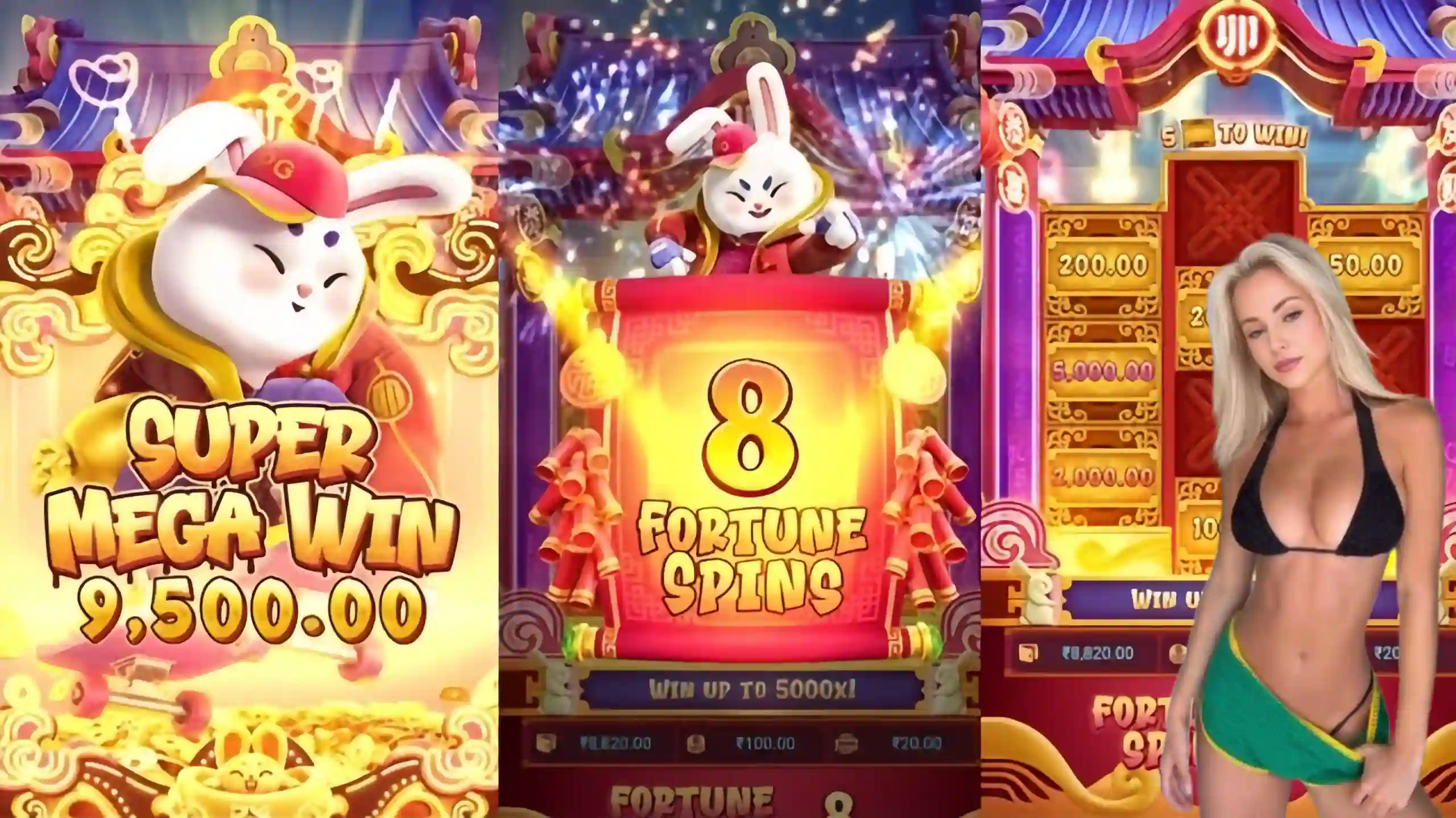 Wild Expansivo Fortune Rabbit ff555 - Coelho Dourado que Expande